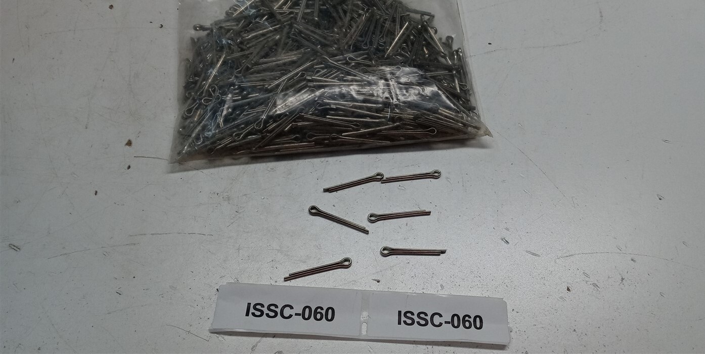 Industrial Grade Steel Cotter Pins 1/8" Dia x 1-3/4" Bag of 552 3lbs
