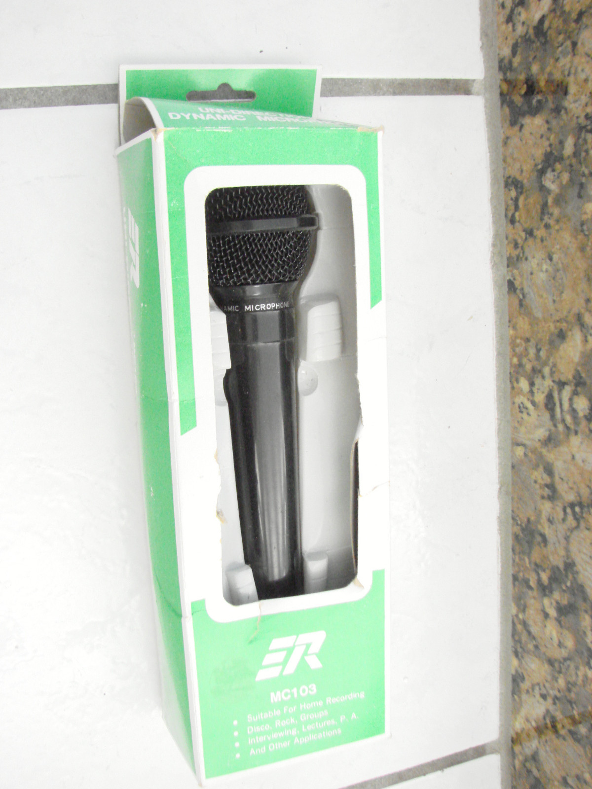 ER MC-103 Dynamic Uni-directional Microphone w/ box  recording lectures P.A. +