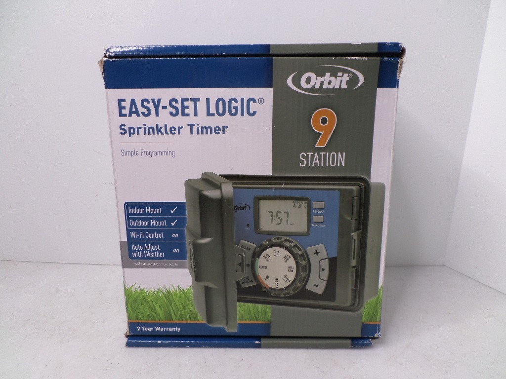 Orbit 9-Station Easy Set Indoor/Outdoor Sprinkler Controller 27999 No Key