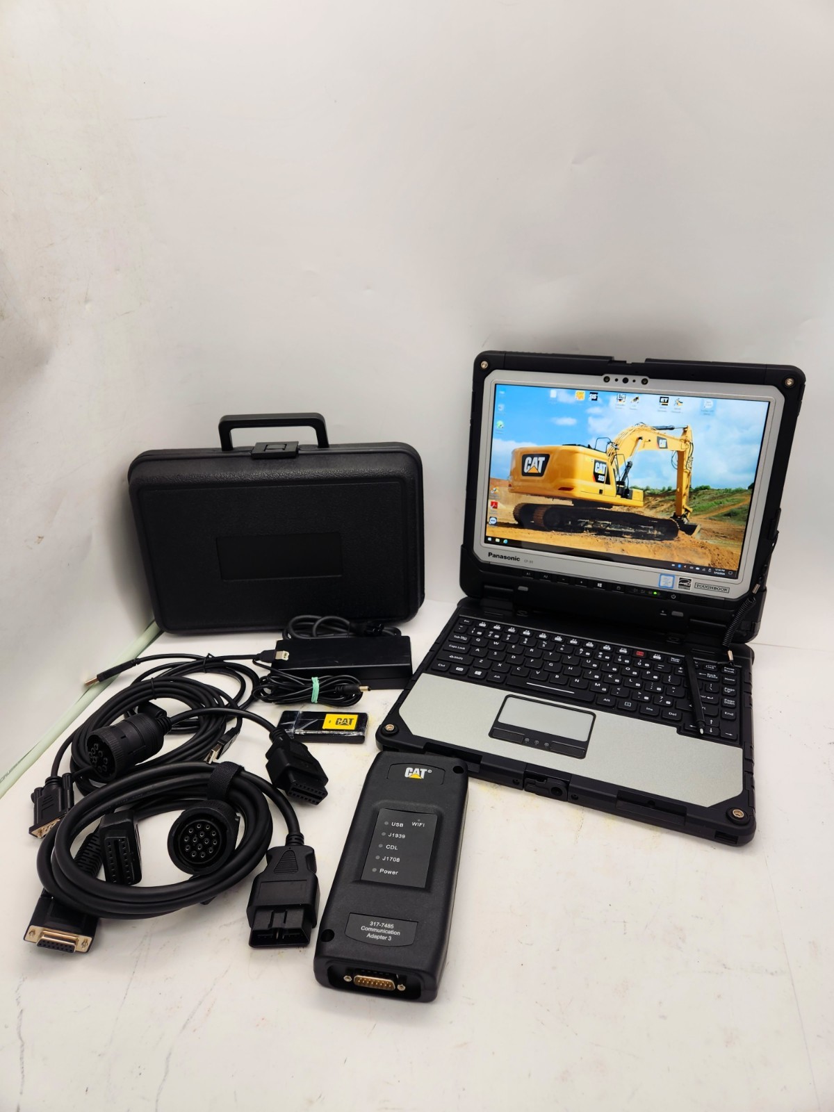 ✅Diagnostic Rugged Laptop KIT For CAT ET 2025 SIS CBT Perkins EST SPI and Comm 3