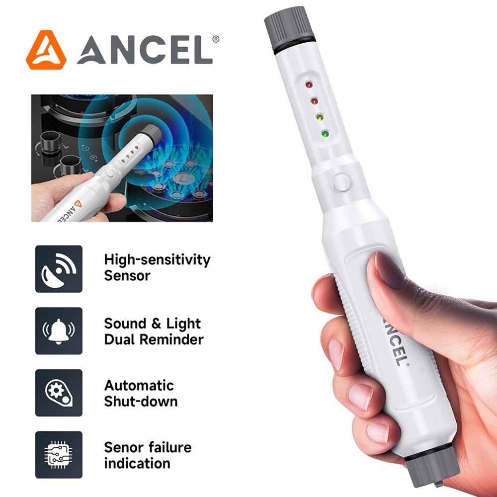 ANCEL GD100 Digital Natural Gas Leak Detector Alarm Monitor Pen for Home and Aut