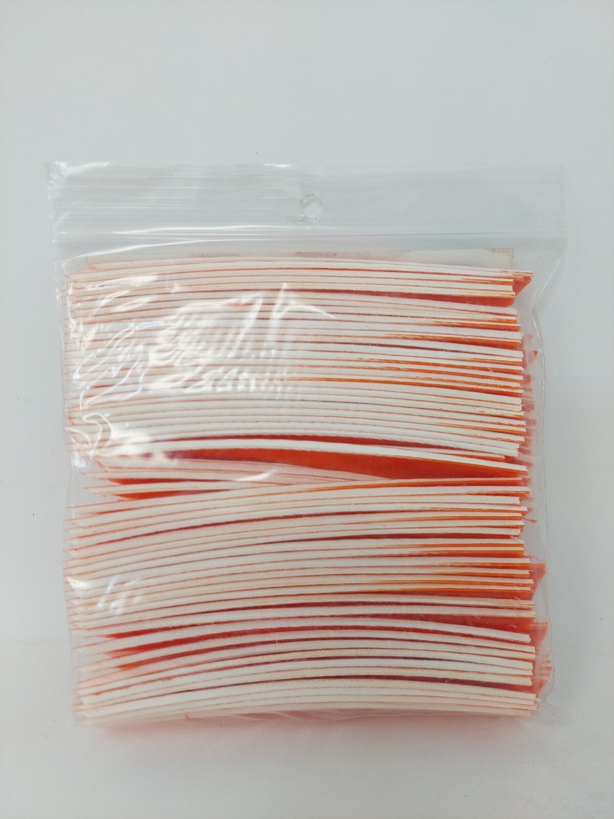100pk Gateway Feathers 5" Left Wing: Shield Flo. Florescent Orange 500LSSFO-100