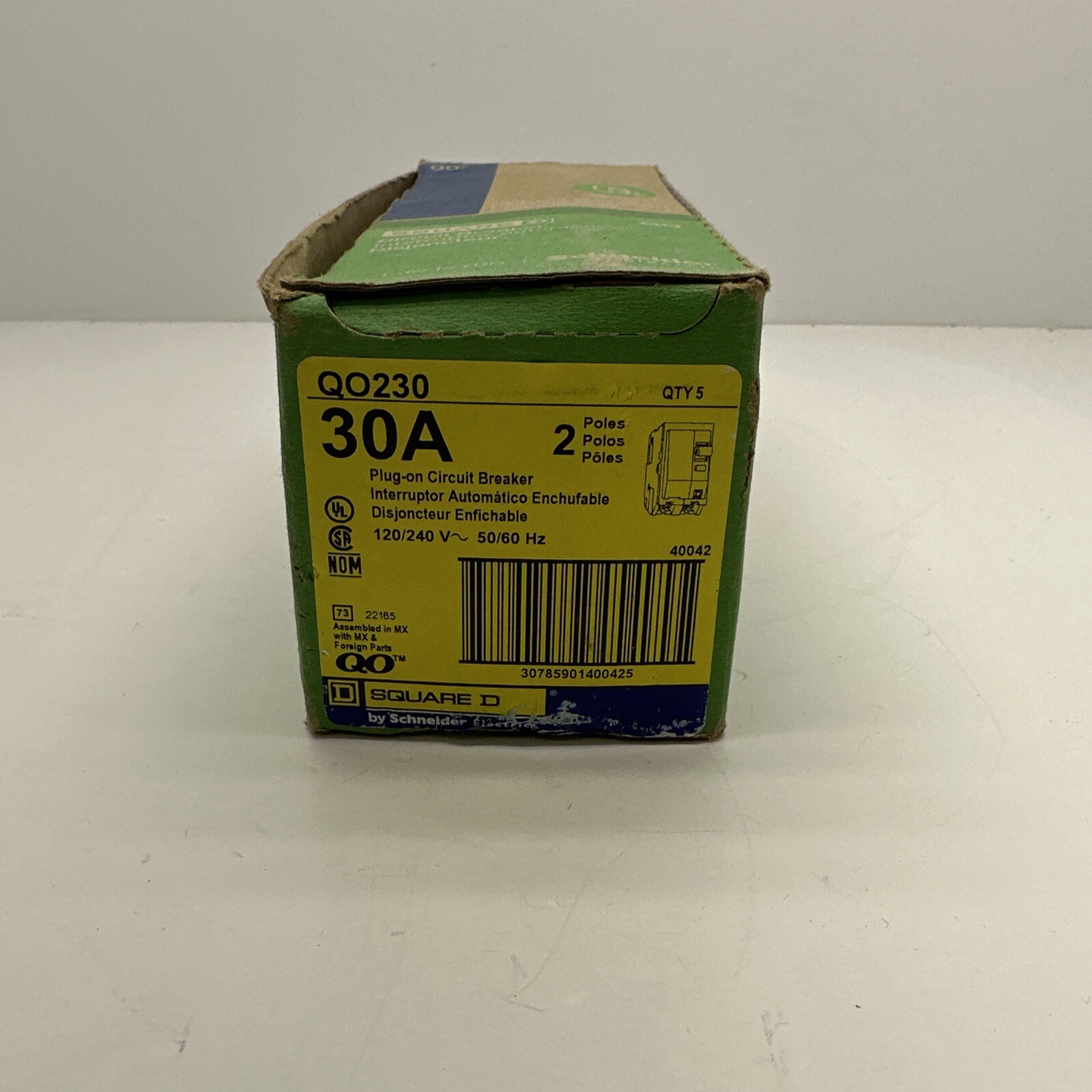 Square D QO230 2-Pole 30-Amp 120/240V Plug-In Circuit Breaker Lot in  stock