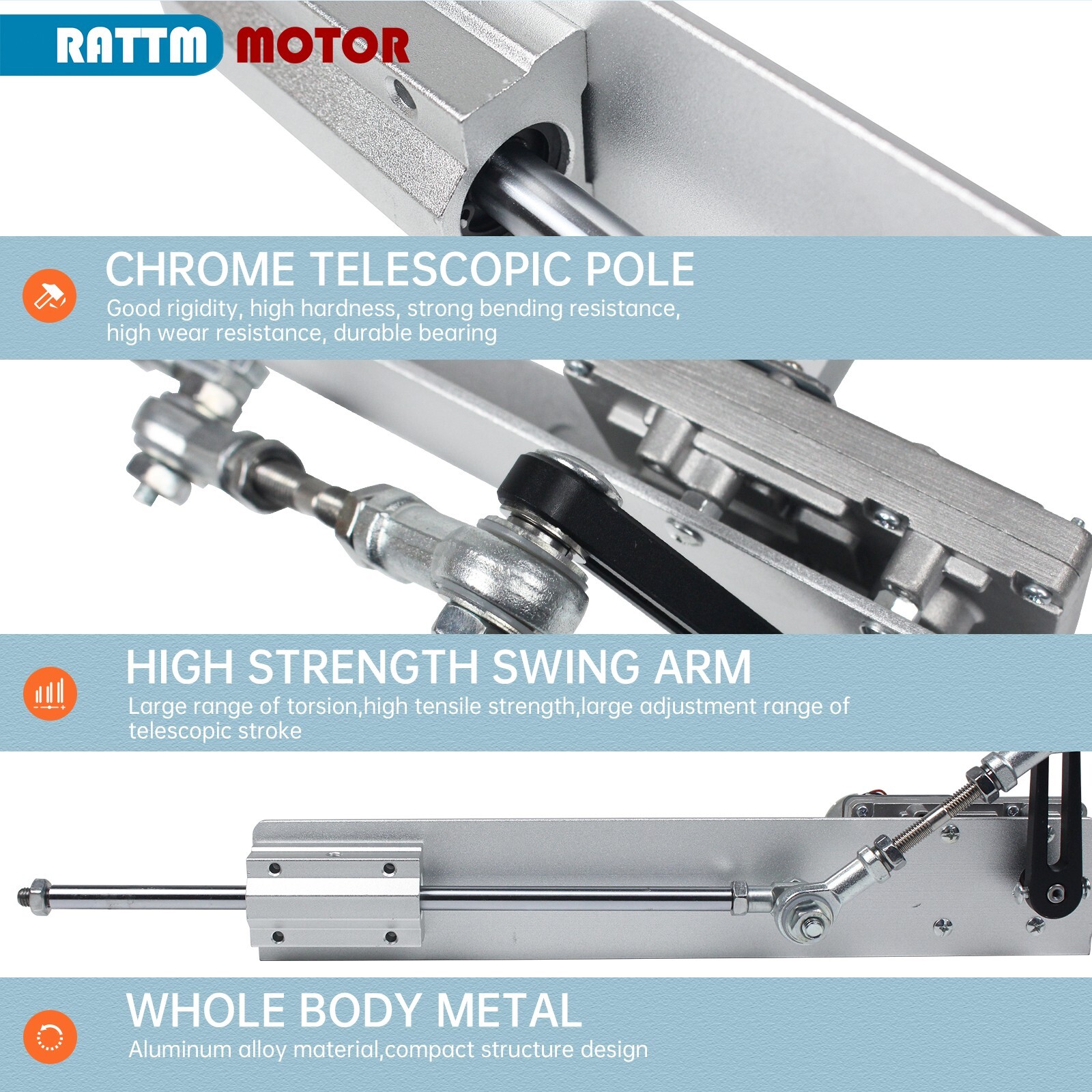 US】Reciprocating Cycle Linear Actuator DC 24V,Stroke 3-15/2-8CM,Adjustable speed