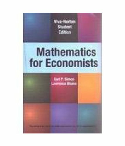 New: Mathematics For Economists   1st INTL ED 9788130916002