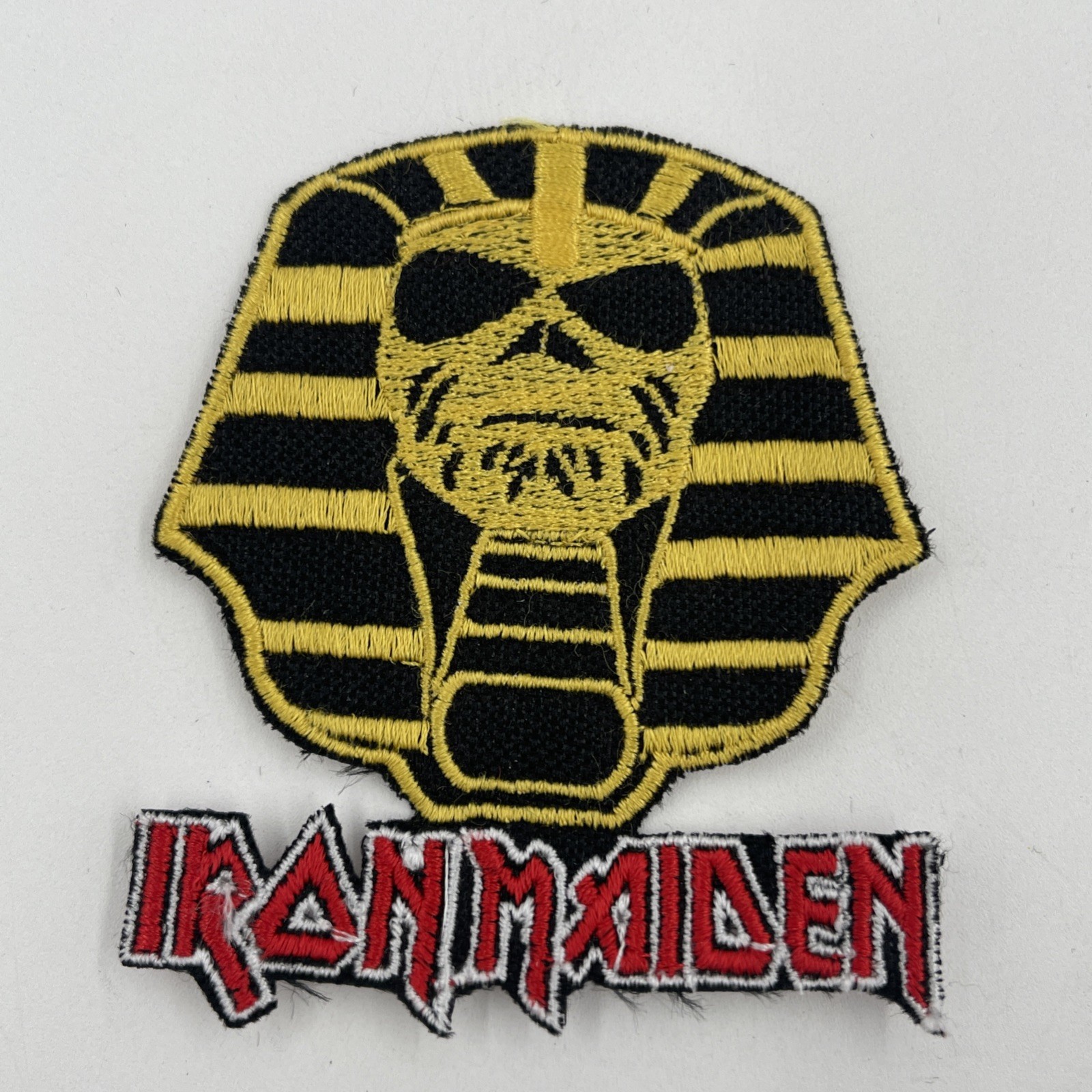 Iron Maiden Powerslave Logo Patch: Iron On, Quality Embroidery, 3.25” X 3”
