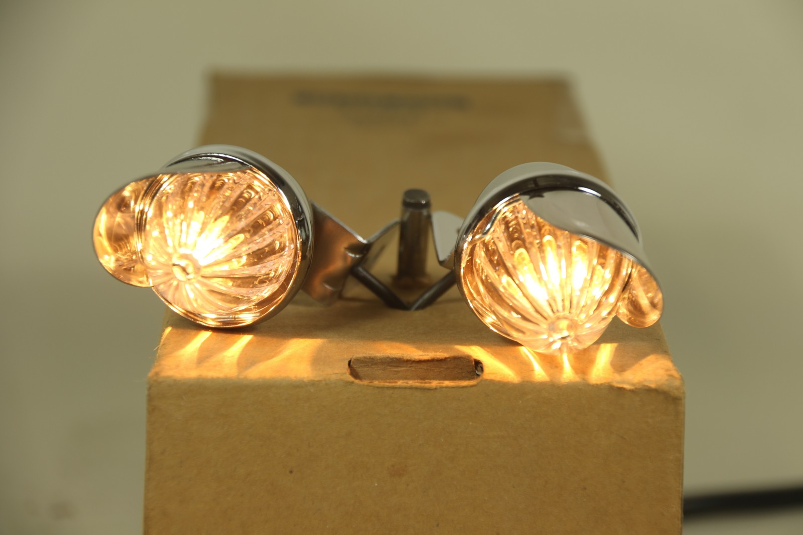 Custom Car Chevy Truck Chrome Outside Mini Marker Lights Clear Lens Hot Rod