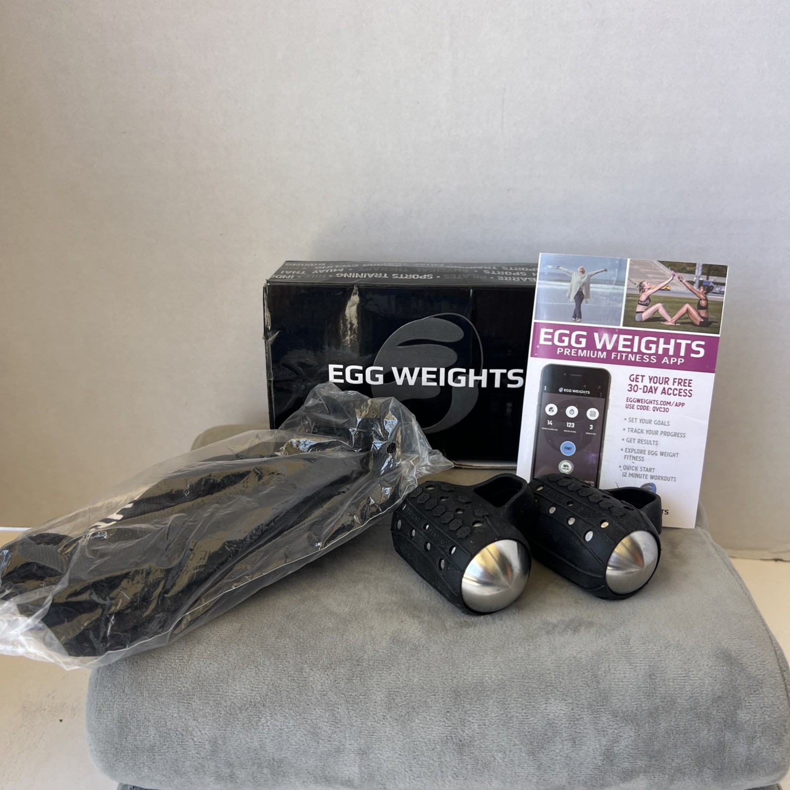 Egg Weights Cardio Max – 3 lb Set (1.5 lb Each) with Black Case (READ)