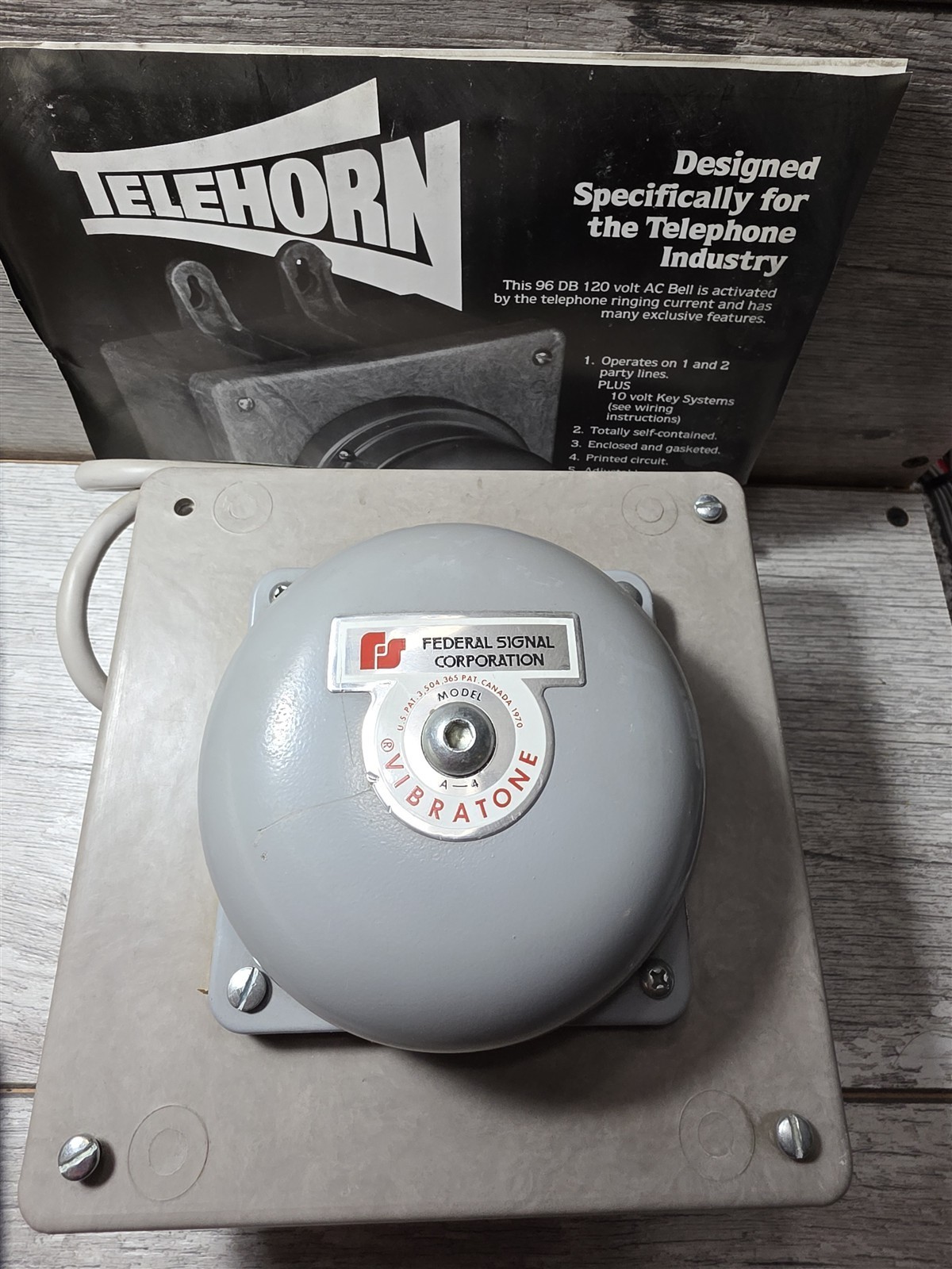 Telehorn - Federal Signal Corporation Model 500 Series A-1 S-482031