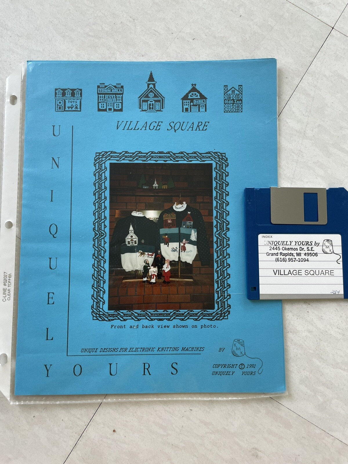 Uniquely Yours Patterns for Electronic Knitting Machines plus 3.5" Floppy Discs