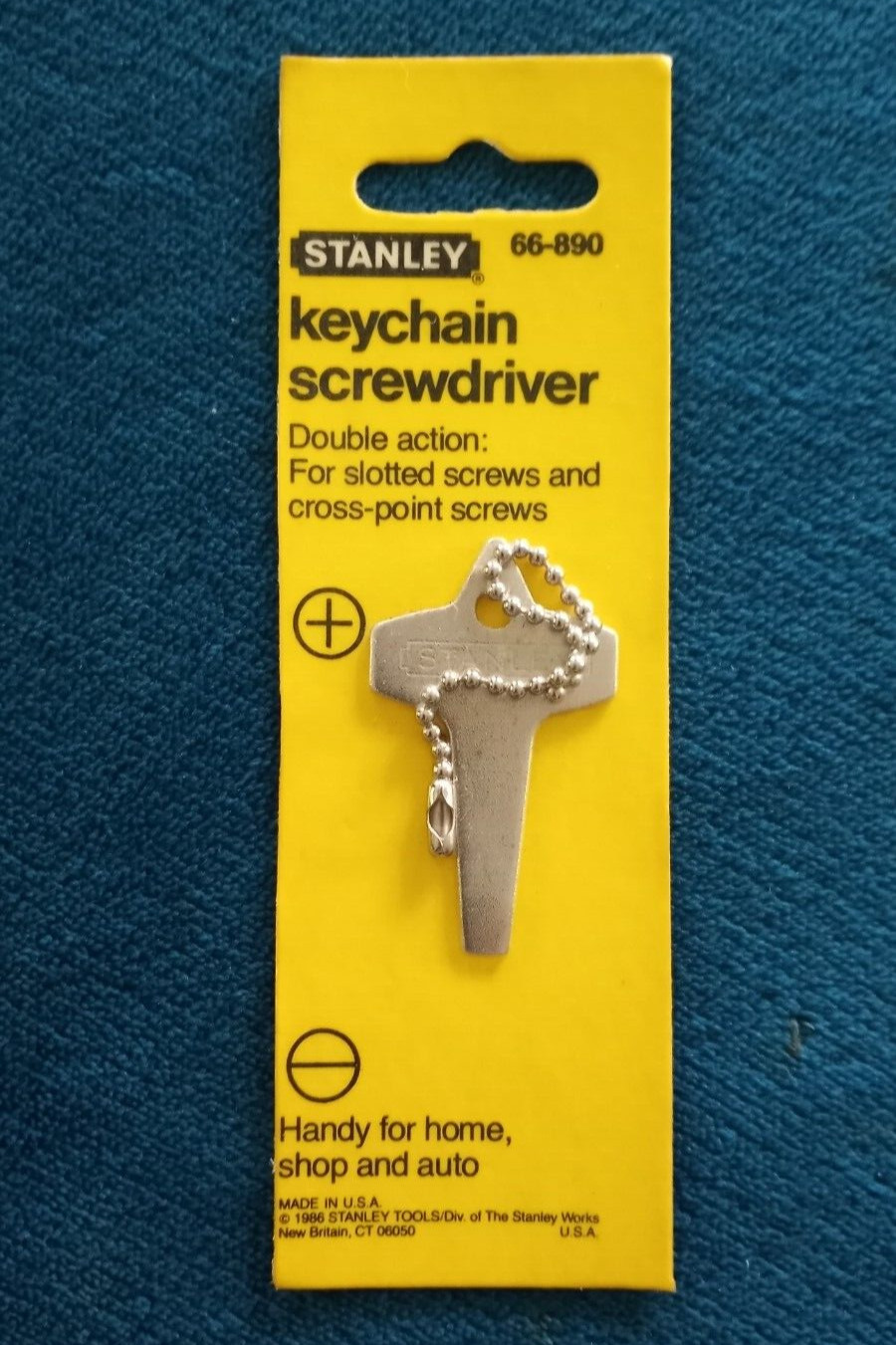 STANLEY 66-890 KEY CHAIN SCREWDRIVER / NEW