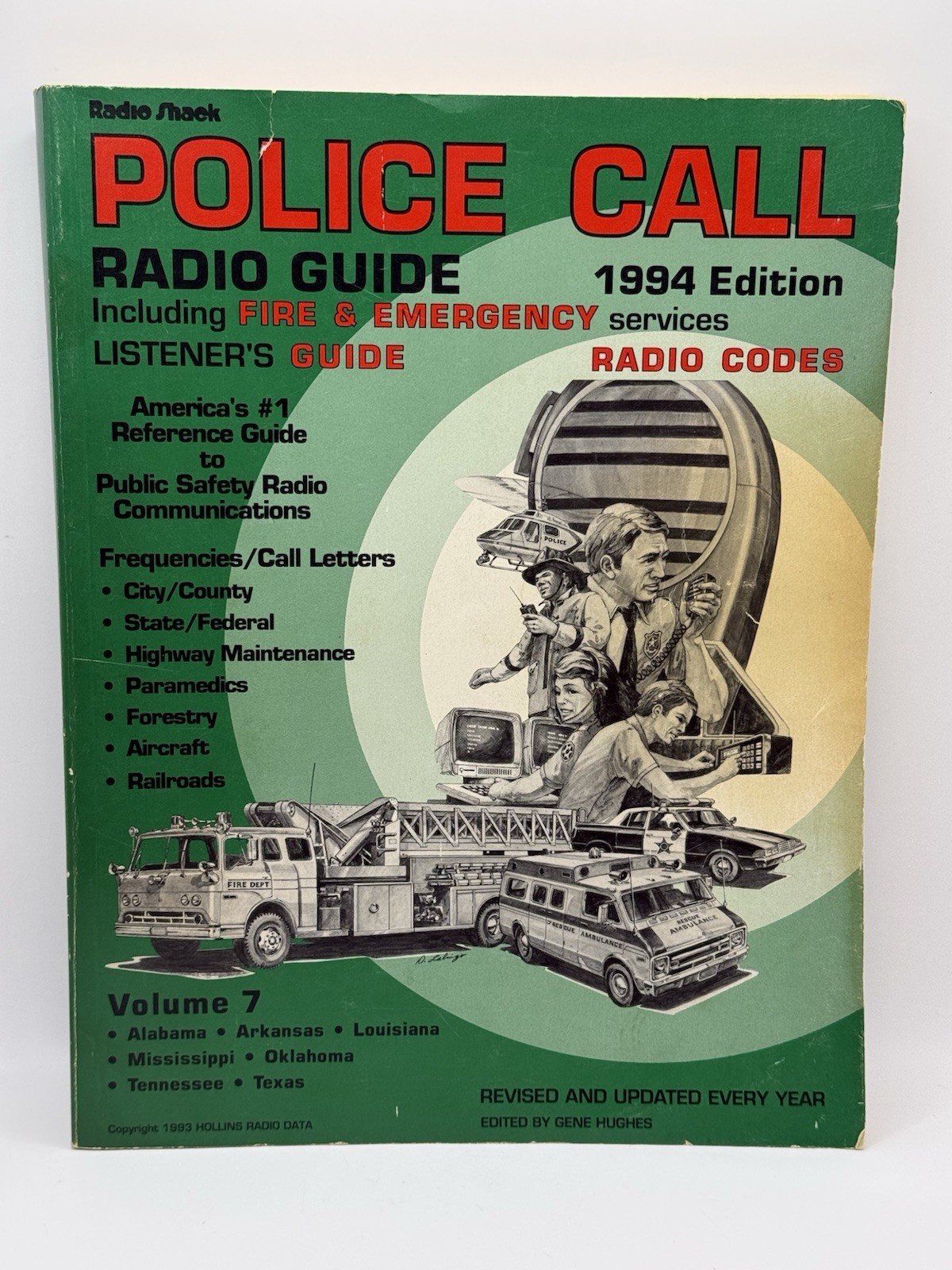 VTG 1994 Radio Shack Police Call Radio Guide Vol 7 Southern States AL LA MS TX