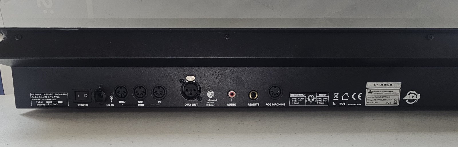 Theatrical Lighting Dimmer Console - American DJ SCENE SETTER-48 - used