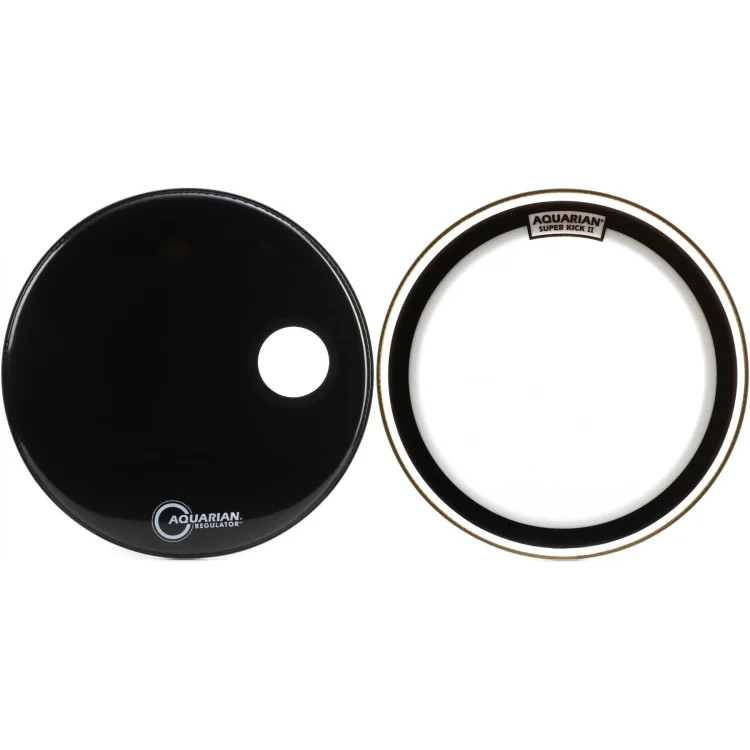Aquarian Drumheads Superkick II -Regulator Bass Drumhead Pack - 22" -