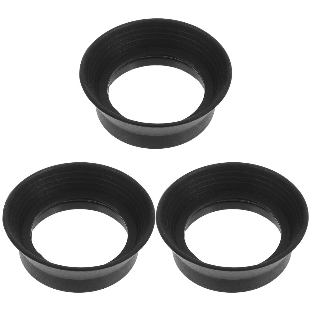 3 Pcs Microscope Eyepiece Protective Cover Protector Eyecups for Microscopes