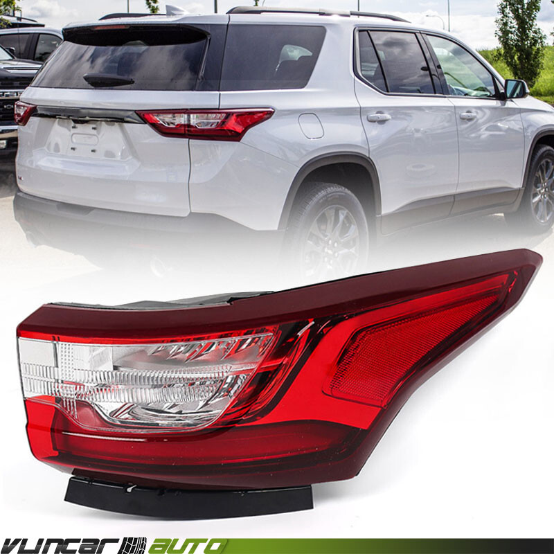 Right Tail Light For 2018-2021 Chevrolet Traverse Outer LED Brake Lamp Side RH