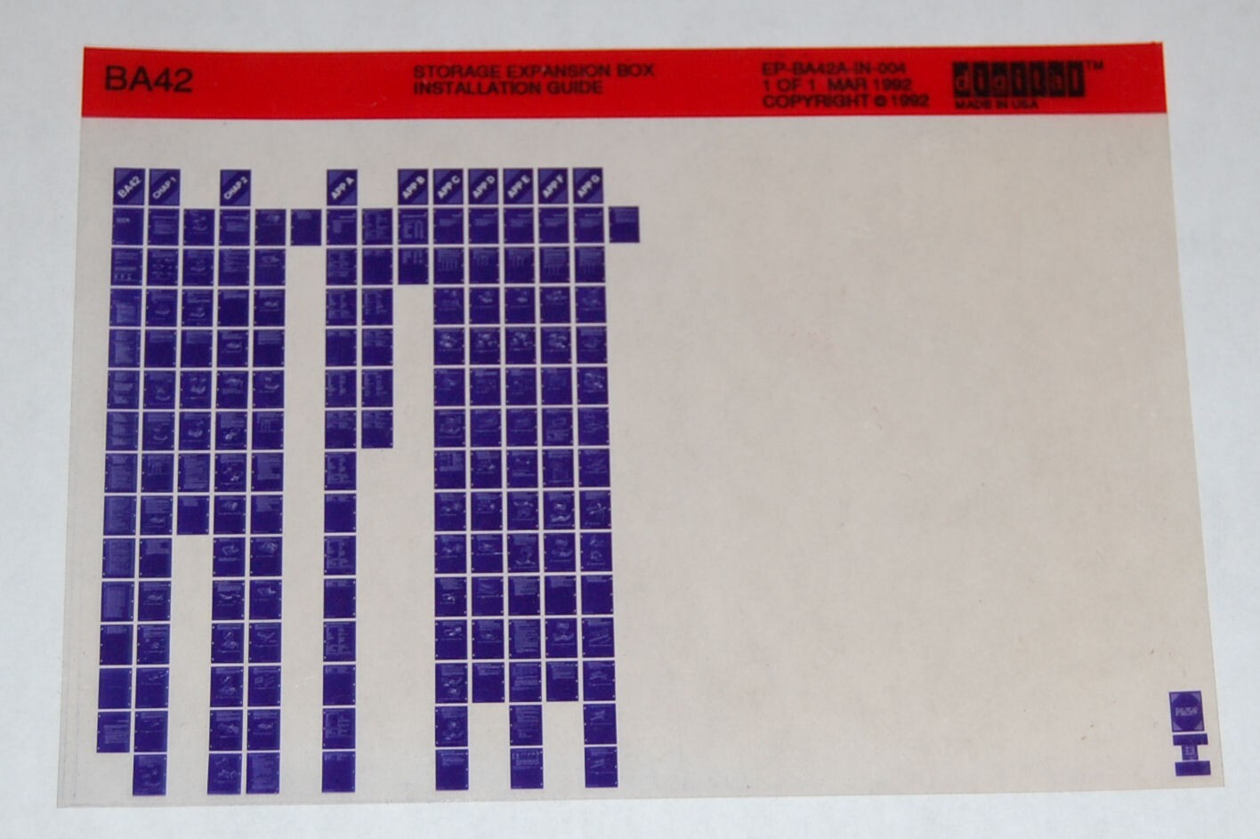 DEC BA42 Storage Expansion Box Installation Guide Microfiche