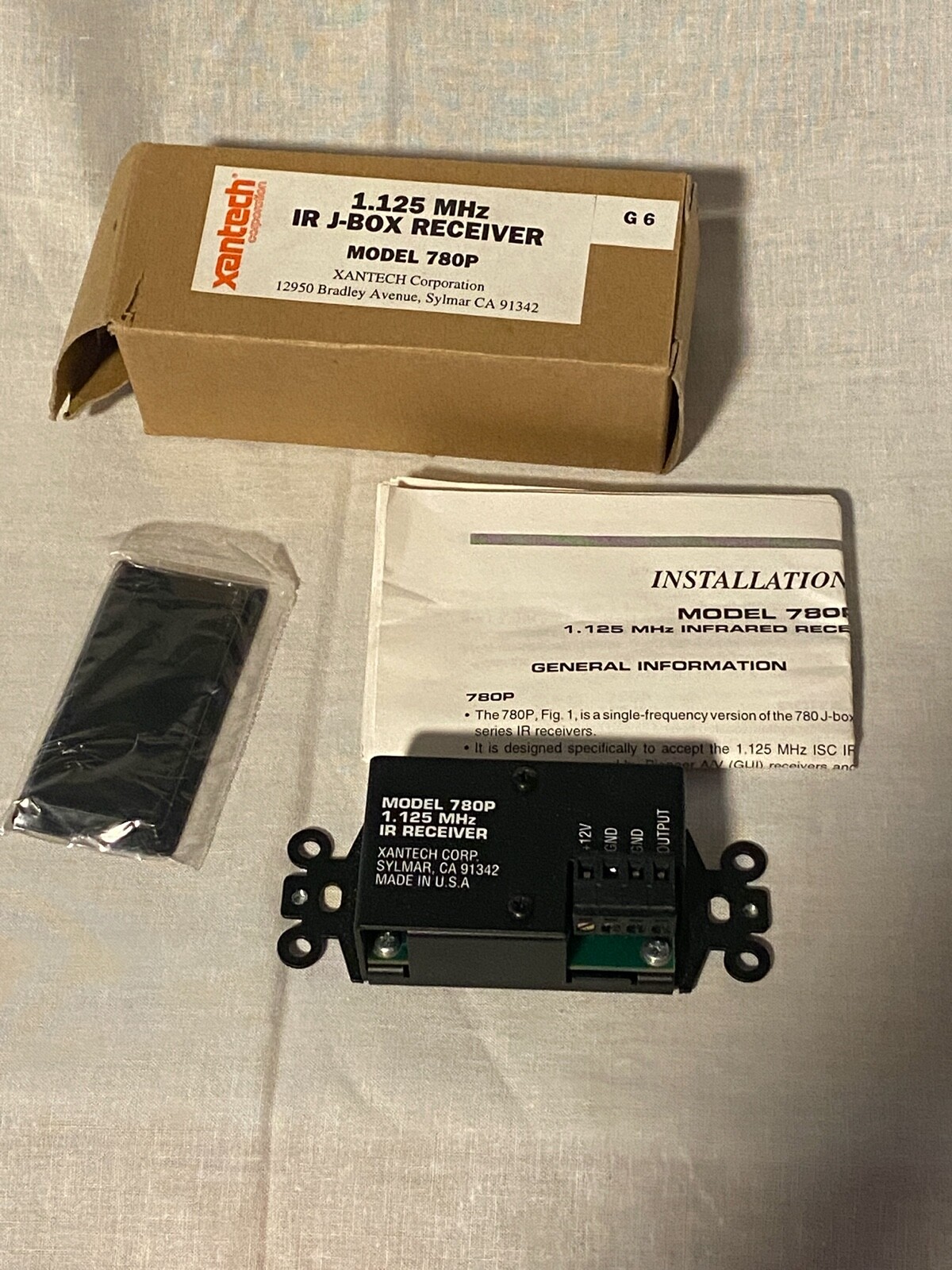 Xantech 780P IR J-Box Receiver Works with Bang & Ofufsen New in Box