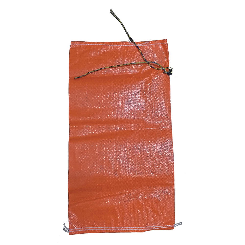 GRAINGER APPROVED 6FGX9 Sand Bag, Orange,26 in. L,14 in W,PK100 6FGX9