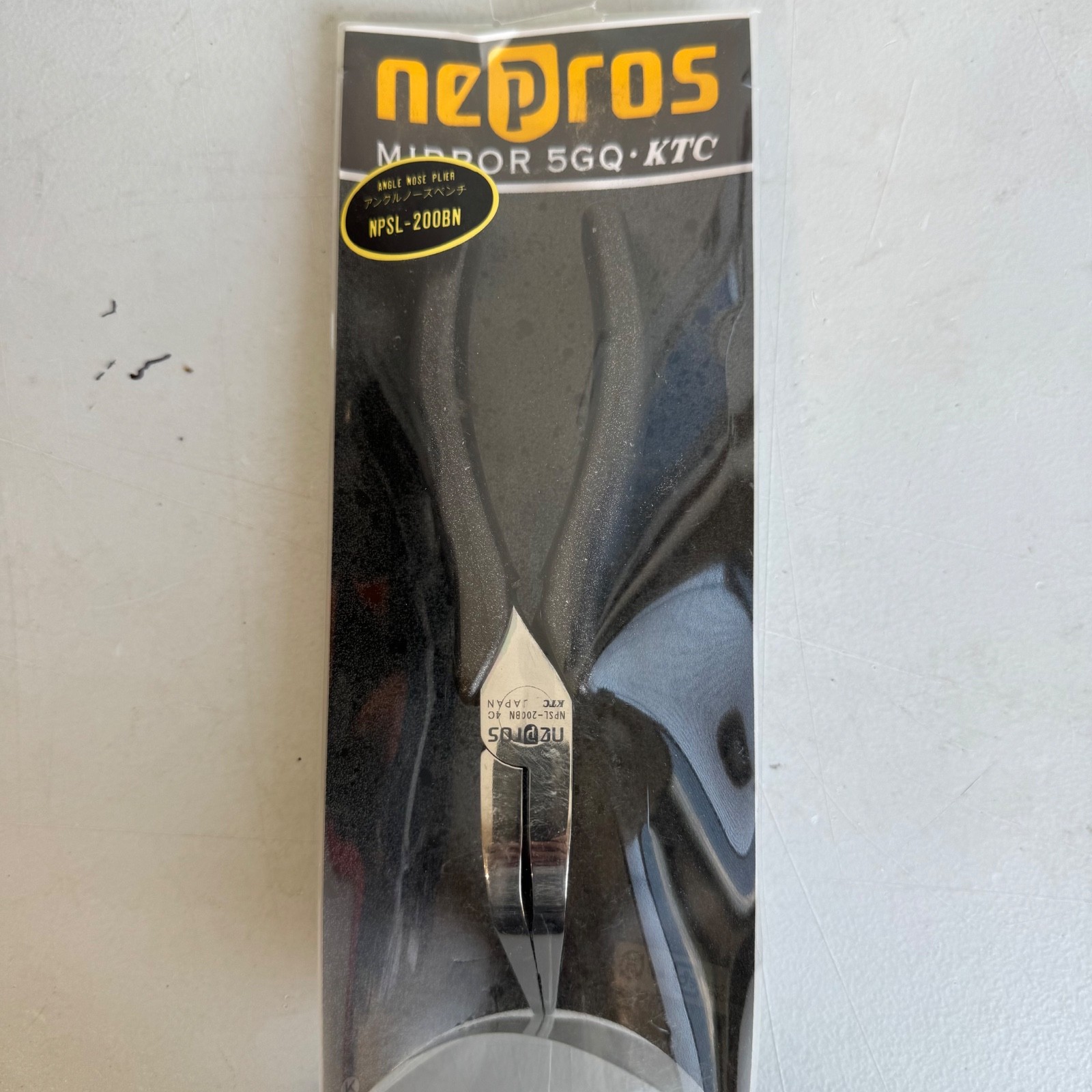 Nepros Mirror 5GQ KTC Angle Nose Pliers Needle NPSL-200BN BRAND NEW - JDM Japan