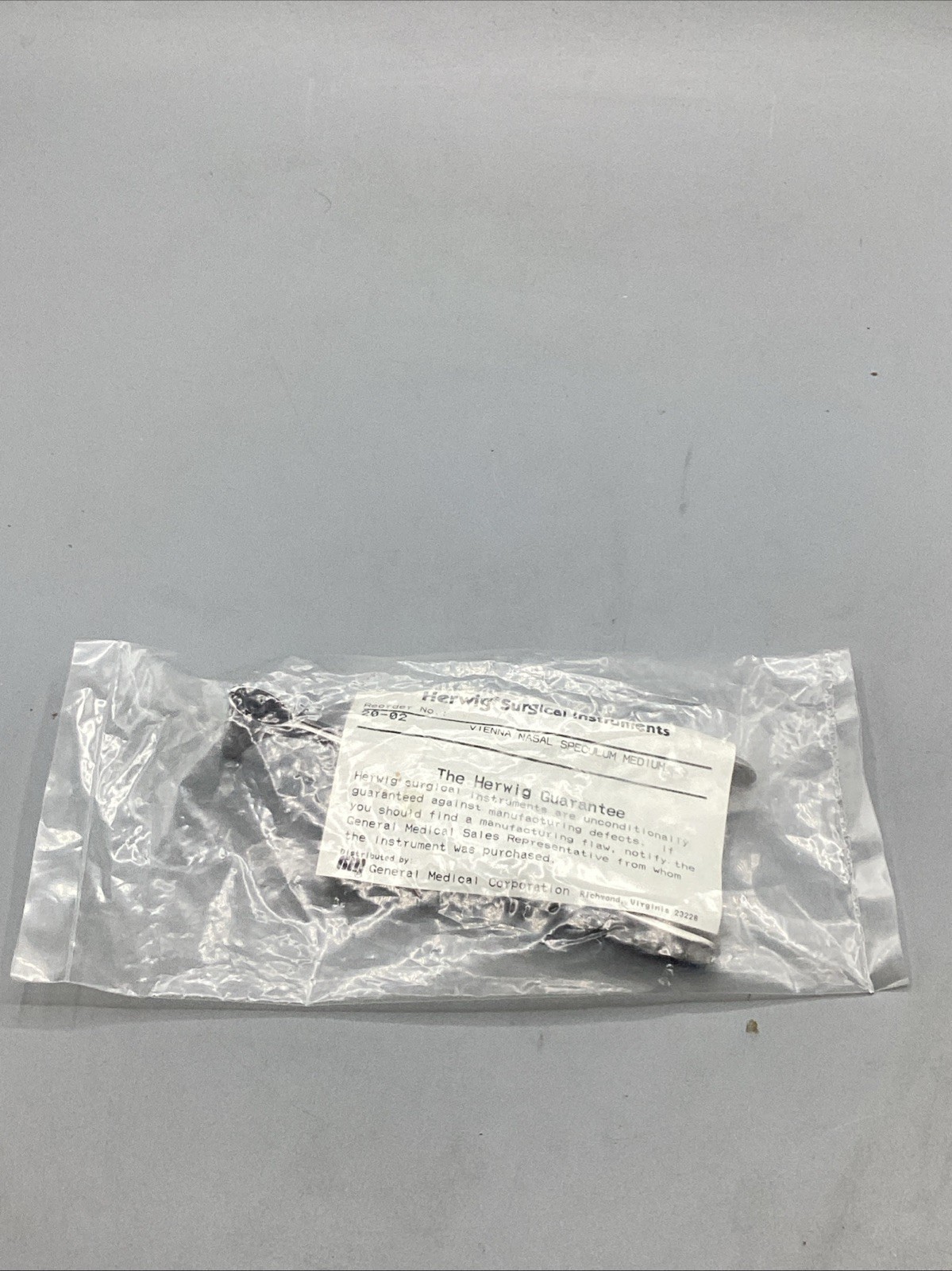 Herwig Vienna Nasal Speculum Medium ,  Instrument 20-02 NEW-Factory Sealed!!