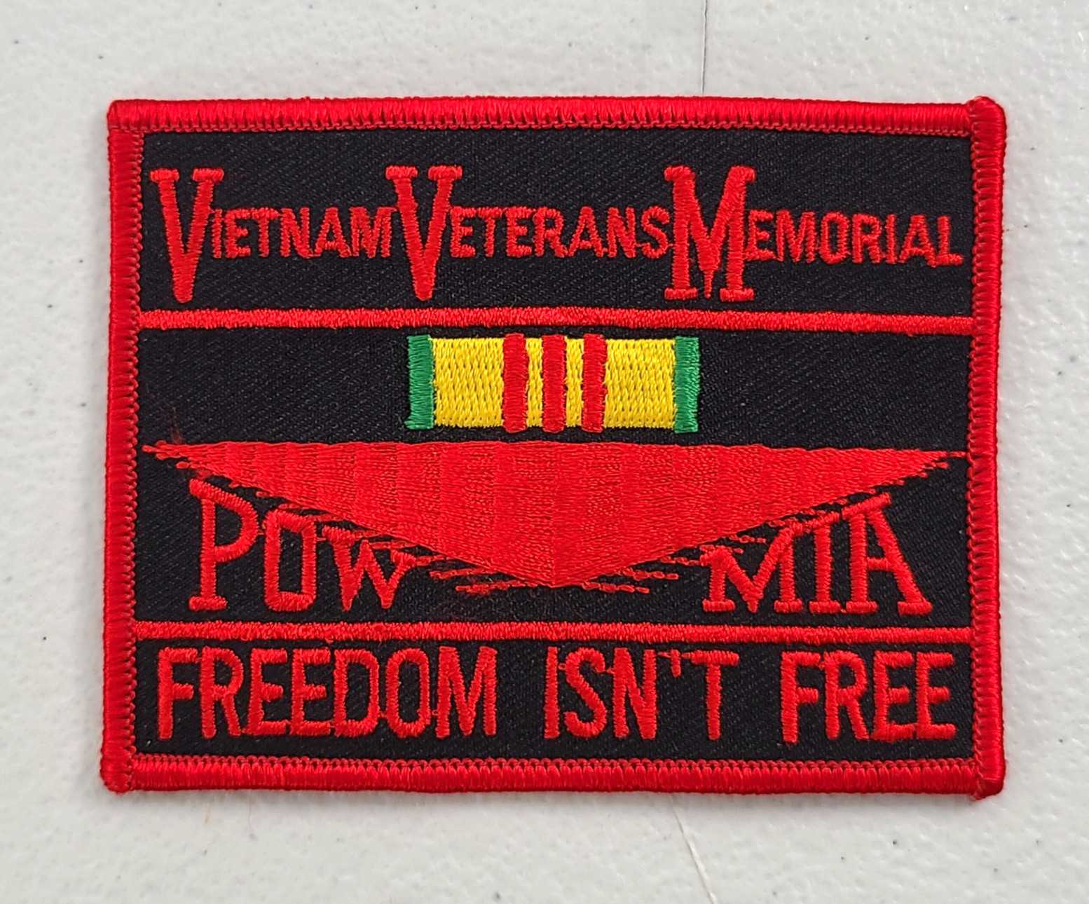 Vietnam Veterans Memorial Pow Mia Patch Freedom Isn't Free