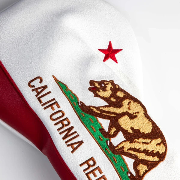 Pins & Aces Authentic California State Flag Driver Head Cover