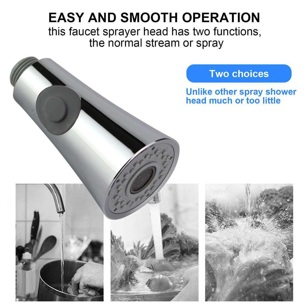1/2x Kitchen Sink Pull-Down Faucet Sprayer Pull Out Spray Head Replacement Head