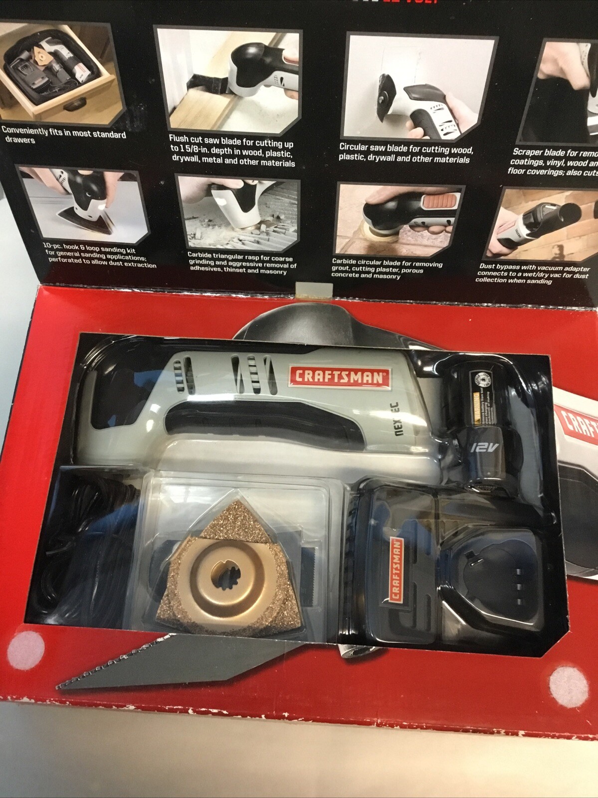 CRAFTSMAN NEXTEC Compact 12V Multi-Tool w/Quick Release Kit 917438 NEW