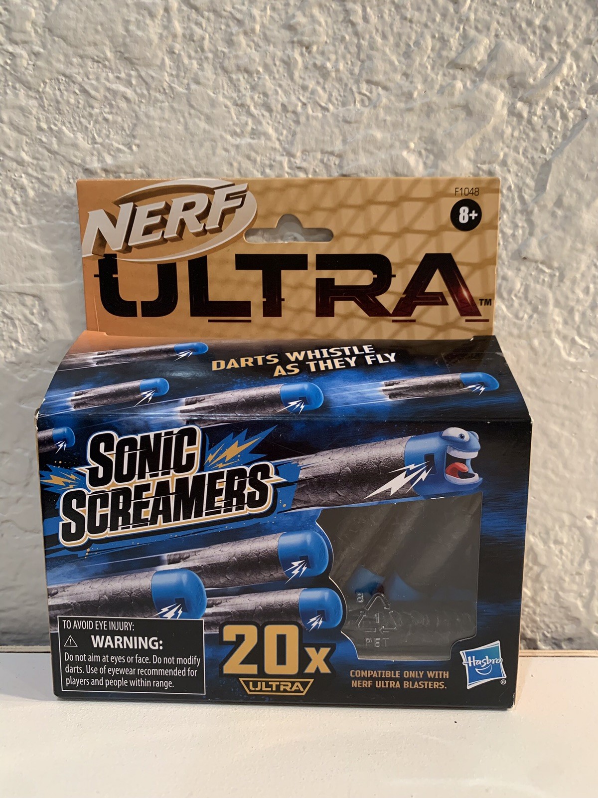 NERF Sonic Screamers Nerf Gun Bullets - Box Of 20 (Blue Heads)