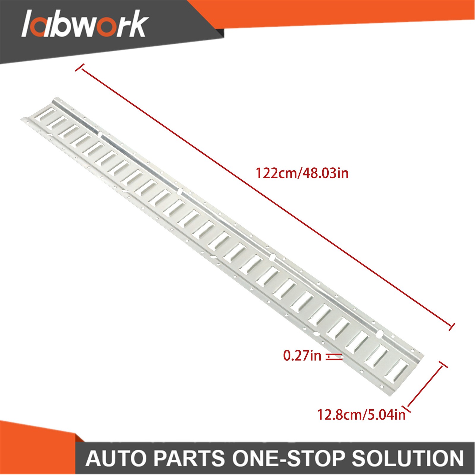 Labwork E Track Tie Down Rail Kit 4' (6 Pack) for Garages Vans Trailers