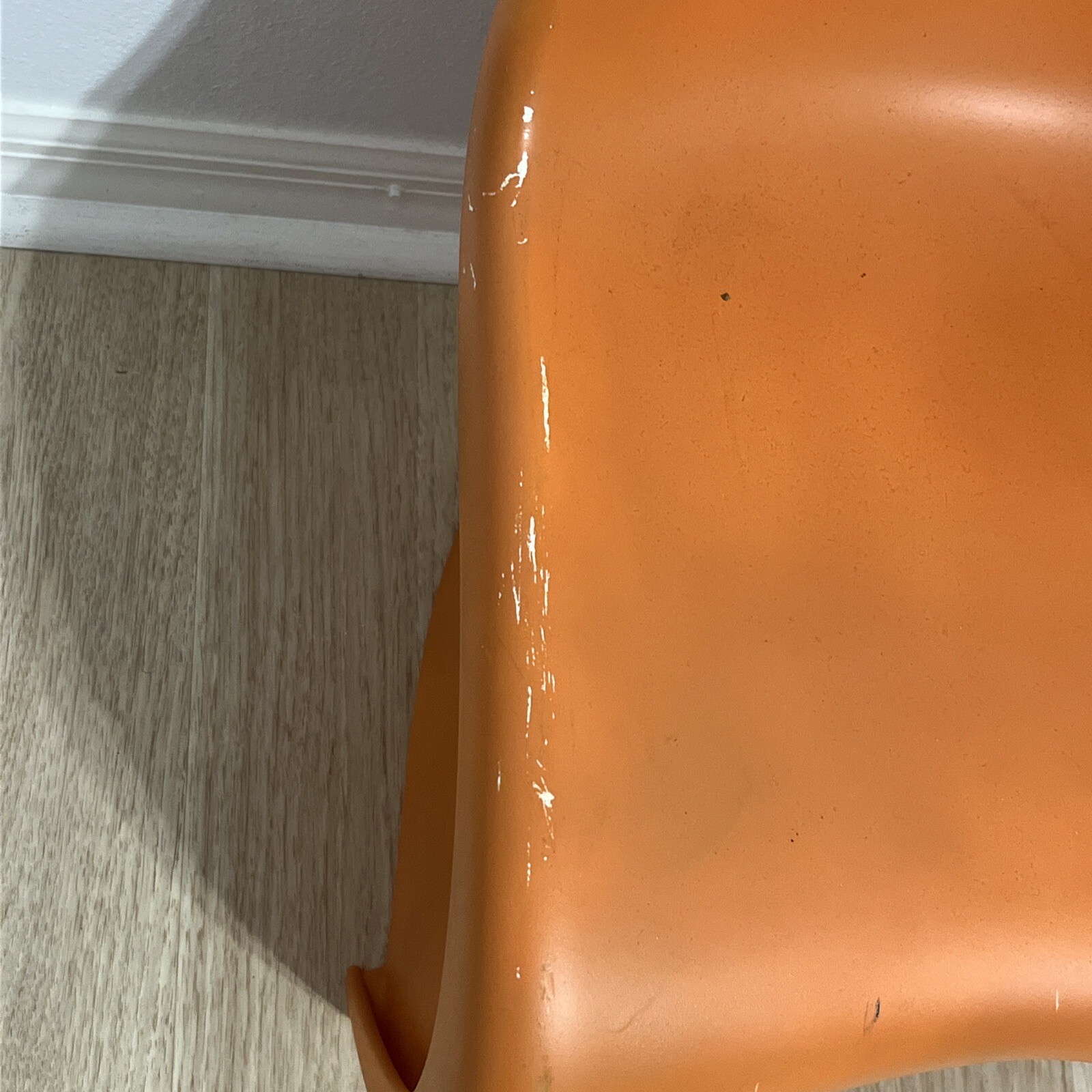 Panton Chair in Orange by Verner Panton for Vitra / Herman Miller, 1960s