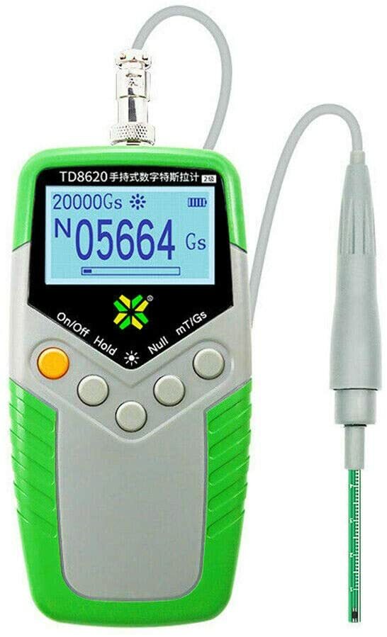 Gauss Meter Tesla Meter Digital Surface Magnetic Field Tester Gaussmeter with 5%