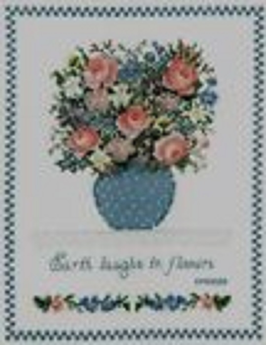 THE EARTH LAUGHS CROSS STITCH-IMAGINATING, INC.