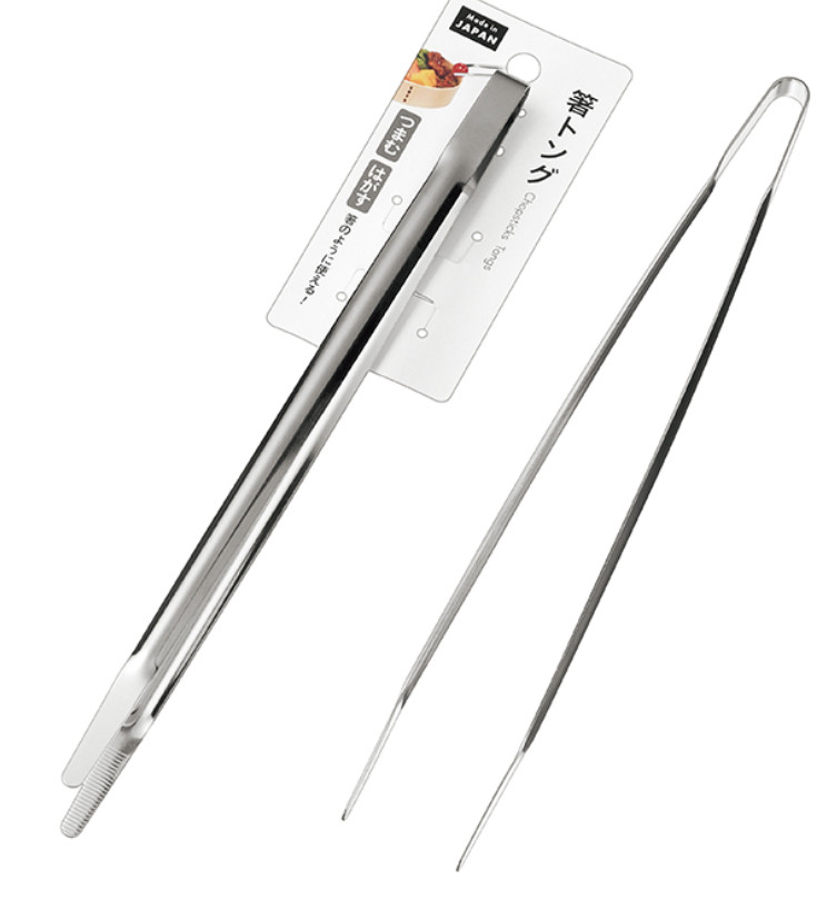 Stainless Chopsticks tong tongs 22.5cm made in JAPAN for lunch box bento