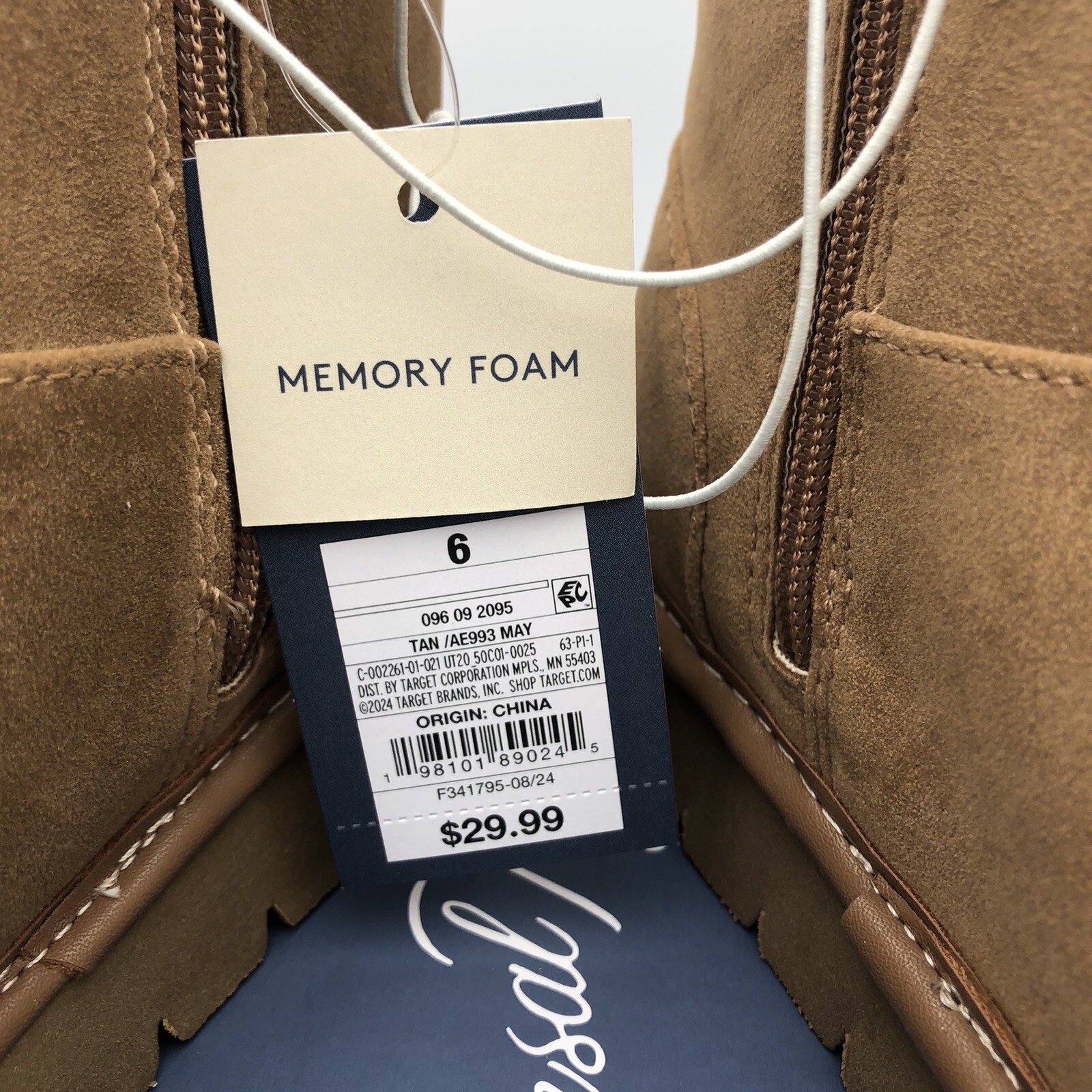 Size 6 Tan May Suede Boots Universal Thread NIB -292