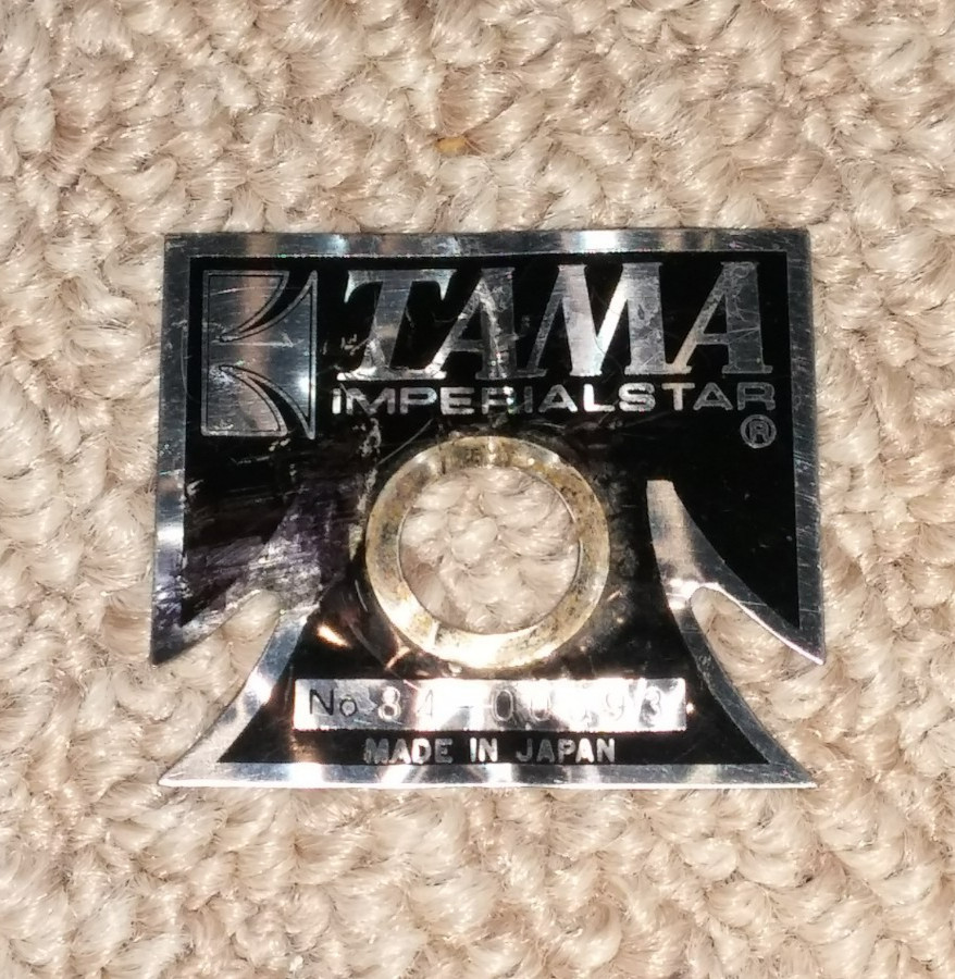 Tama Imperialstar "T" Drum Badge (474)