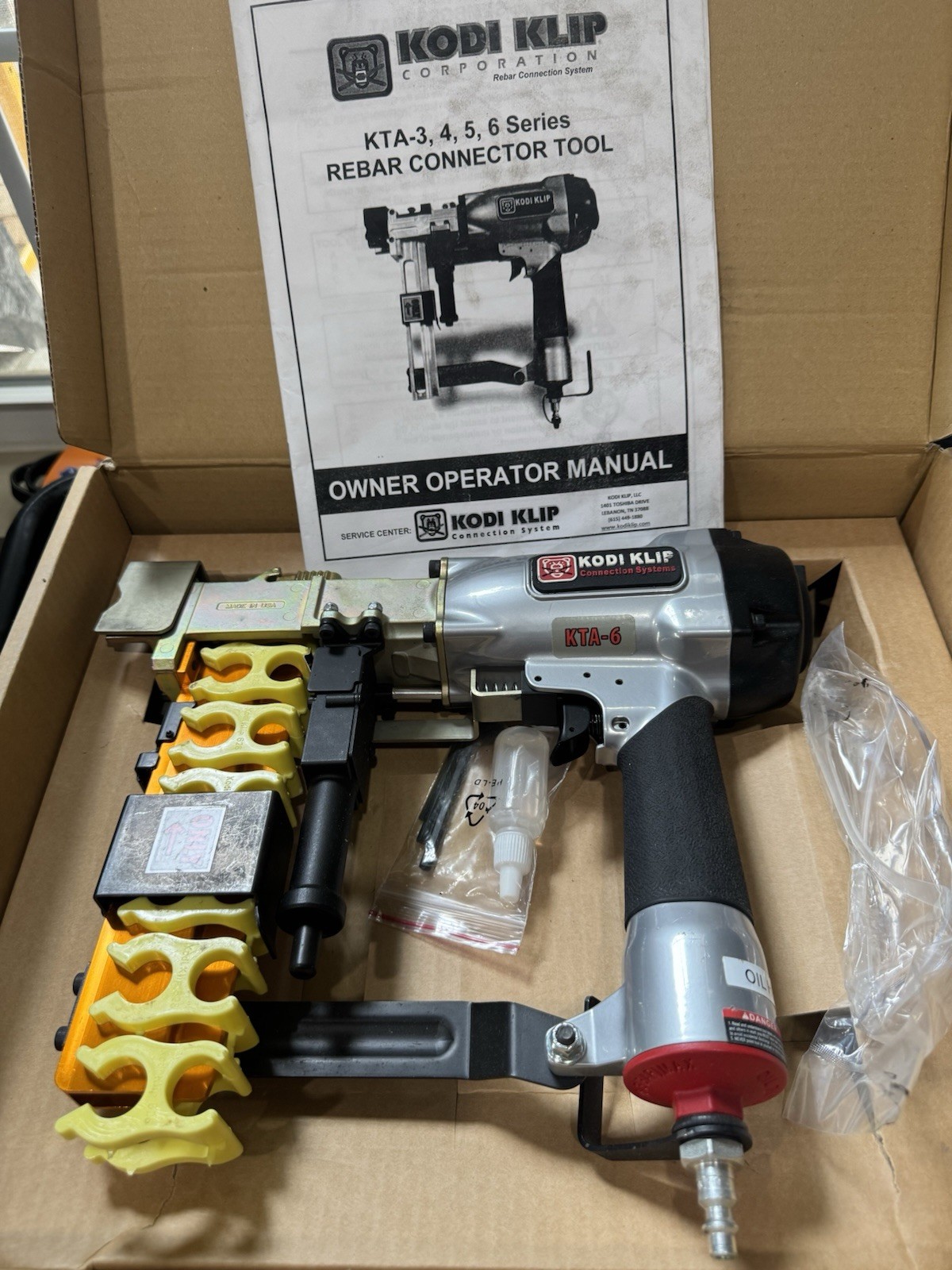 Kodi Klip KTA-6 Pneumatic Tool Rebar Connecting System Gun New
