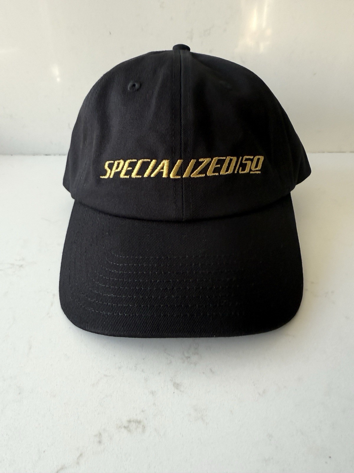 NWT Specialized 50th Anniversary Dad Hat - Black / Gold - Adjustable Strap OSFA