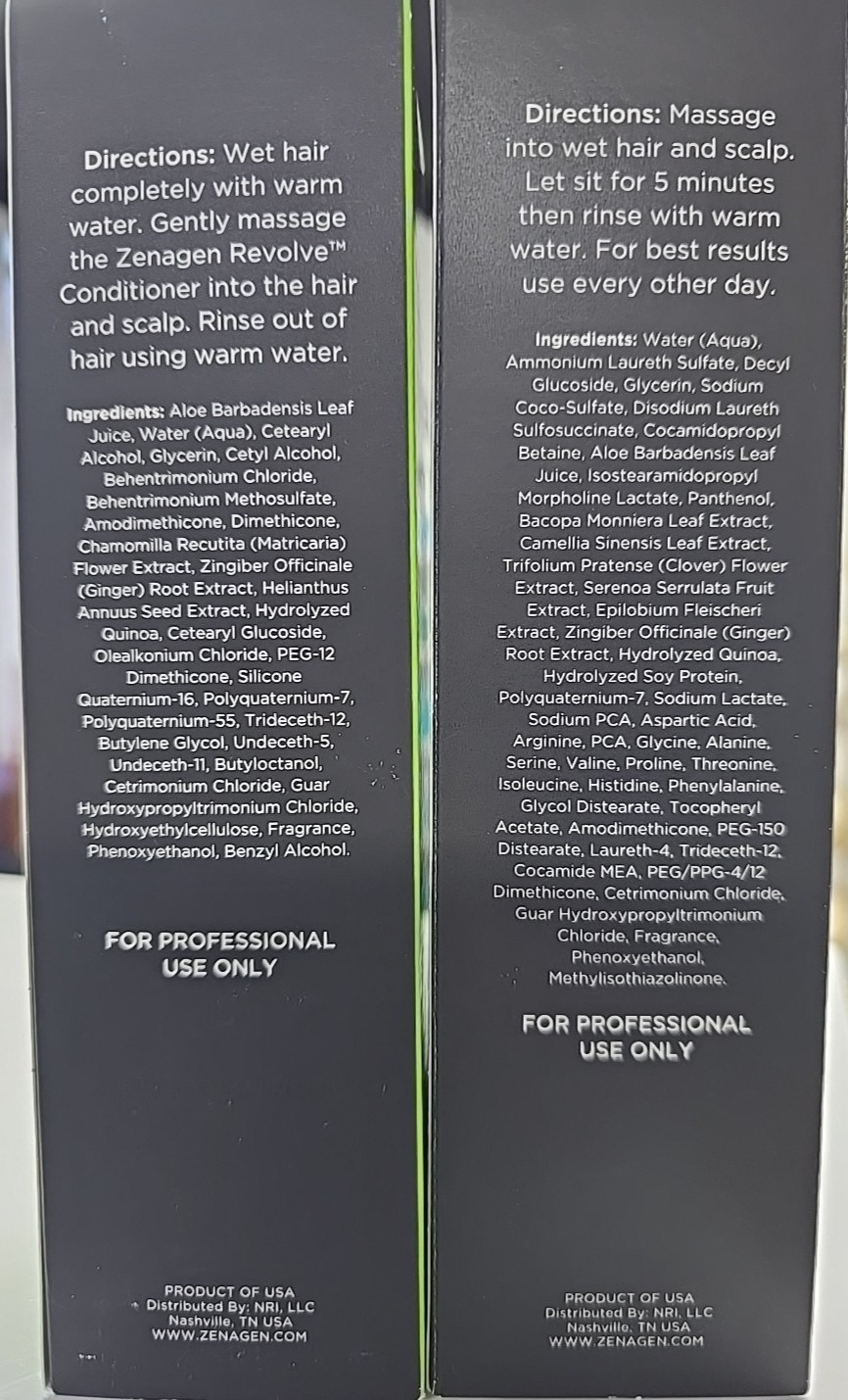 Zenagen EVOLVE Shampoo 6 oz & Conditioner 5 oz AUTHENTIC From My Salon!