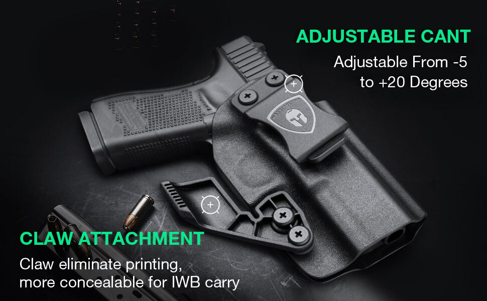 IWB Holster Optic Cut For Glock17/19/19X/26/44/45 Gen(1-5)&Glock 23/32 Gen(3-4)
