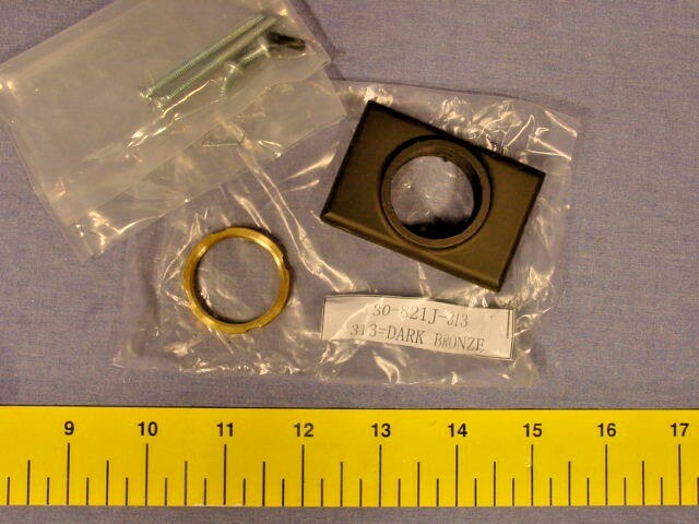 C.R LAURENCE 30821J313 CRL Dark Bronze Jackson No.86 Mortise Cylinder Mount Pad