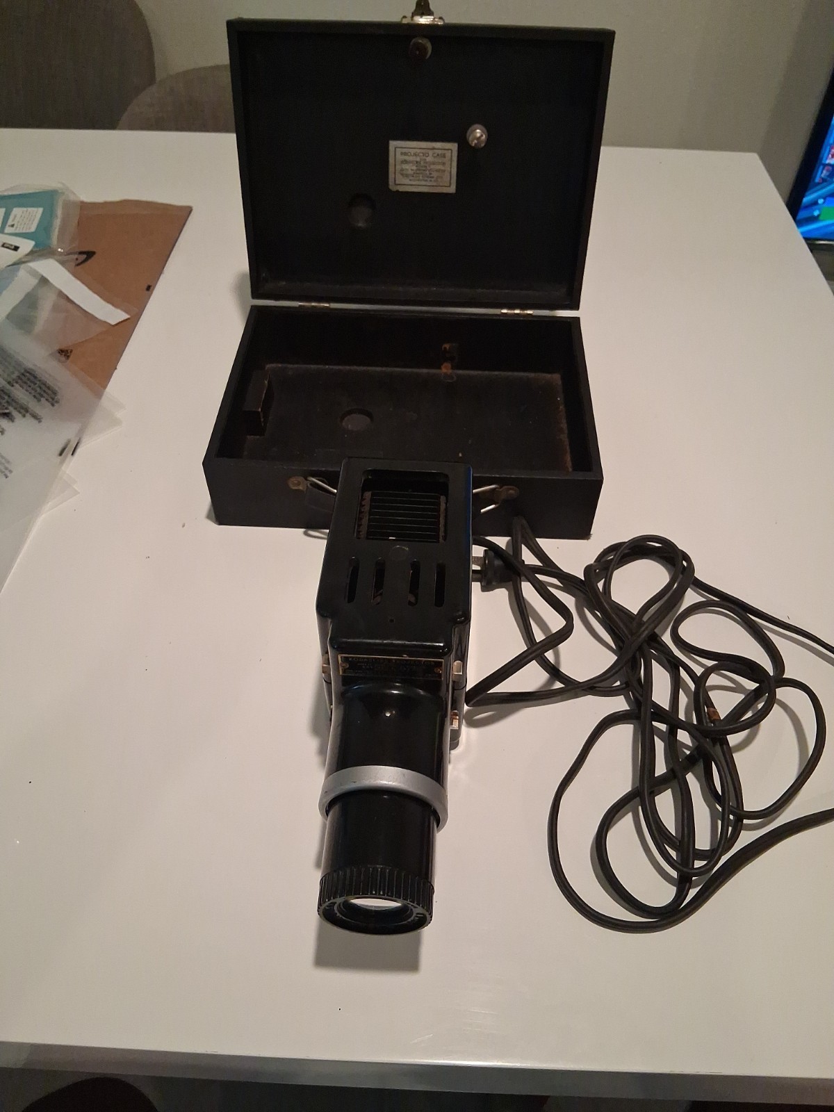 Vintage Kodak Kodaslide Projector Model 1 Original Projecto Case AS IS Untested