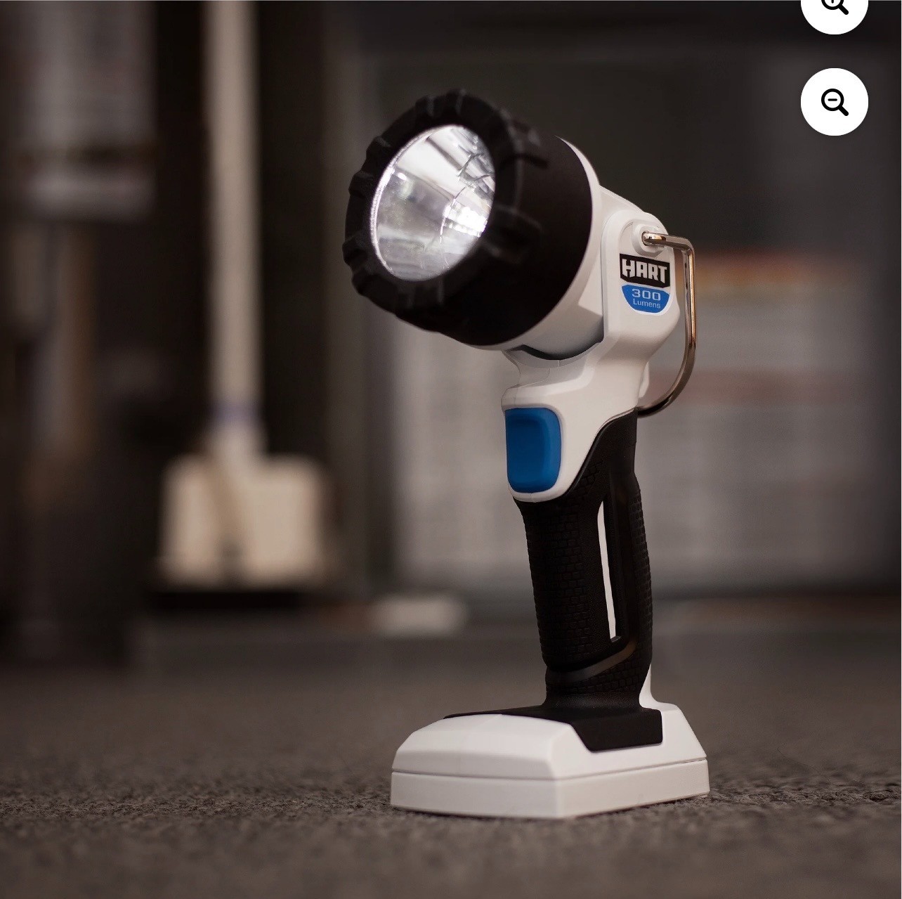 NEW HART Rechargeable Handheld Spot Work Light with Rotating Head, Magnetic Base