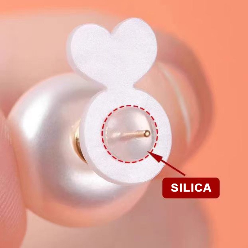 2PCS Earring Lifters Earring Backs For Droopy Ears Heavy Earring Support