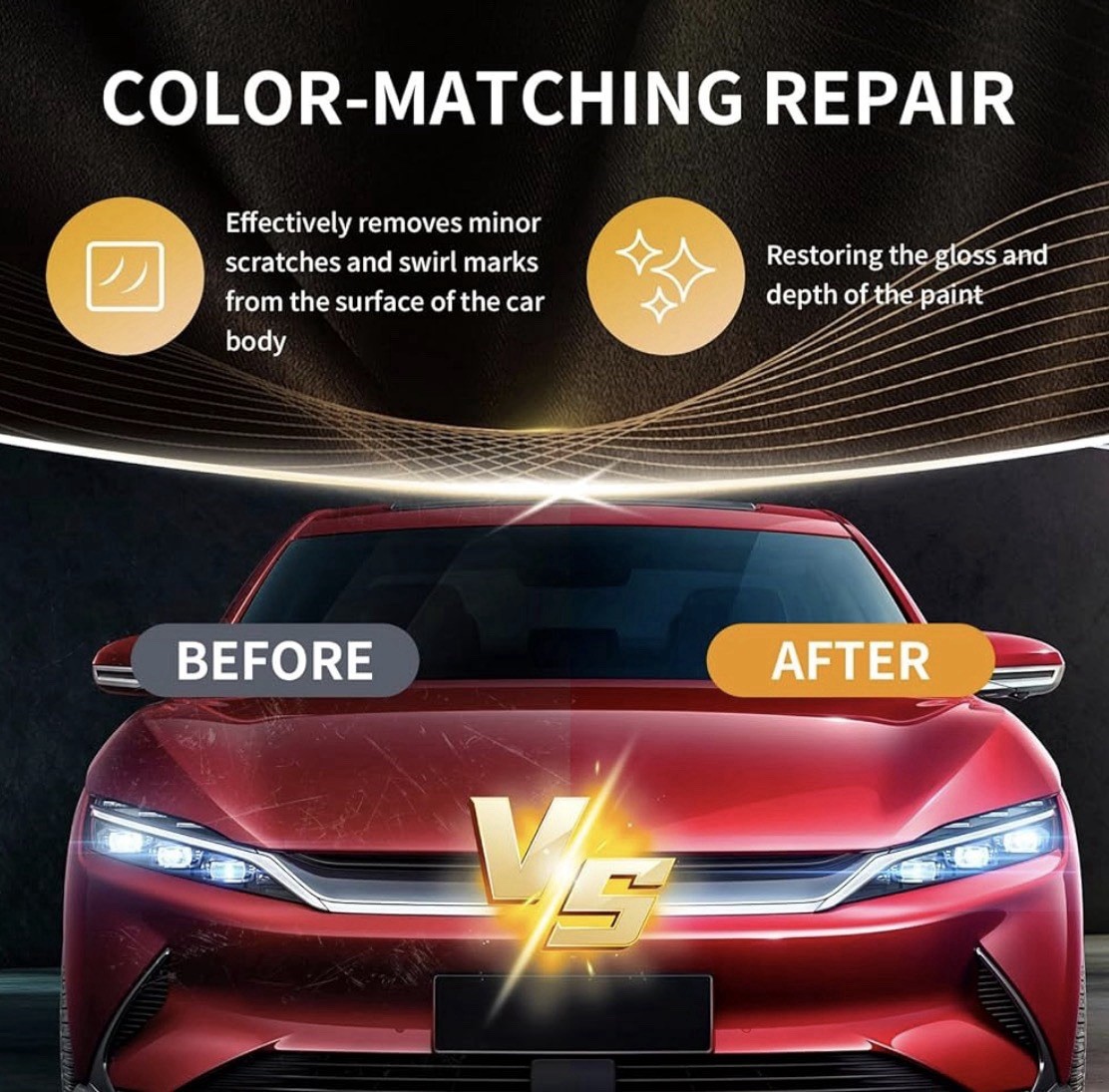 Car Scratch Remover for Vehicles Paint Scratch & Scuff Repair Kit 4.2 oz