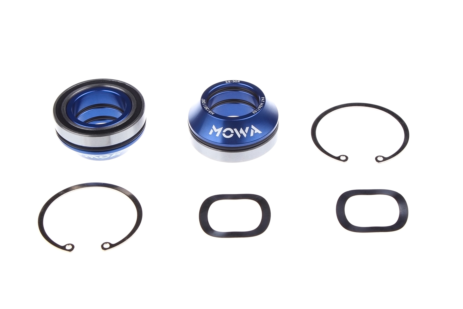 Mowa Road MTB Cycle BB30 Bottom Bracket To Shimano 24MM BB Adapter Blue Bike