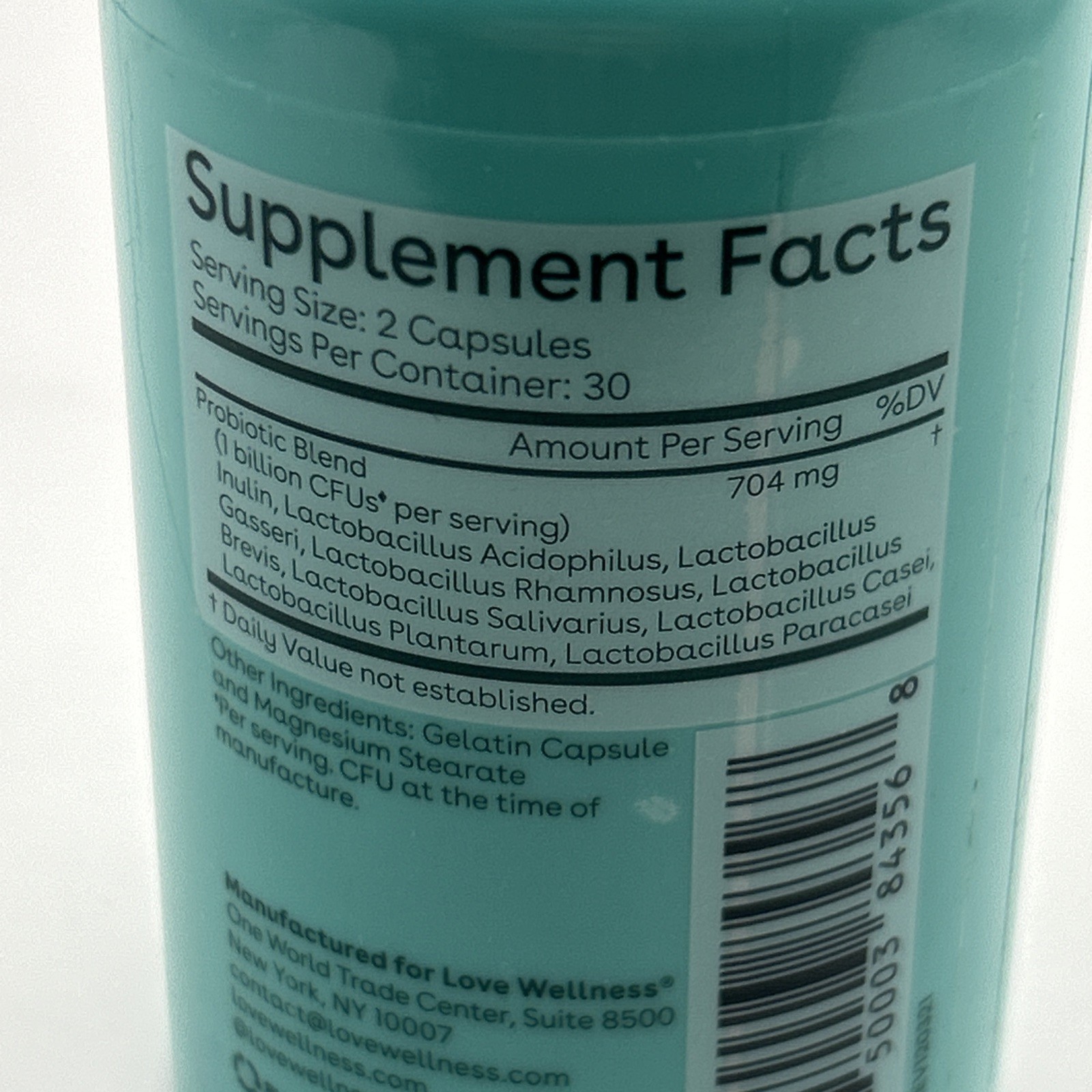 Love Wellness Good Girl Probiotics Exp 08/2027 - 60 Capsules
