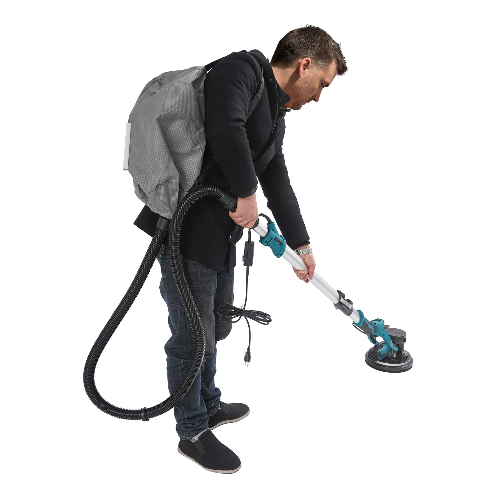 Electric Ceiling Wall Sander With Dust Collection Variable Speed Drywall Sander