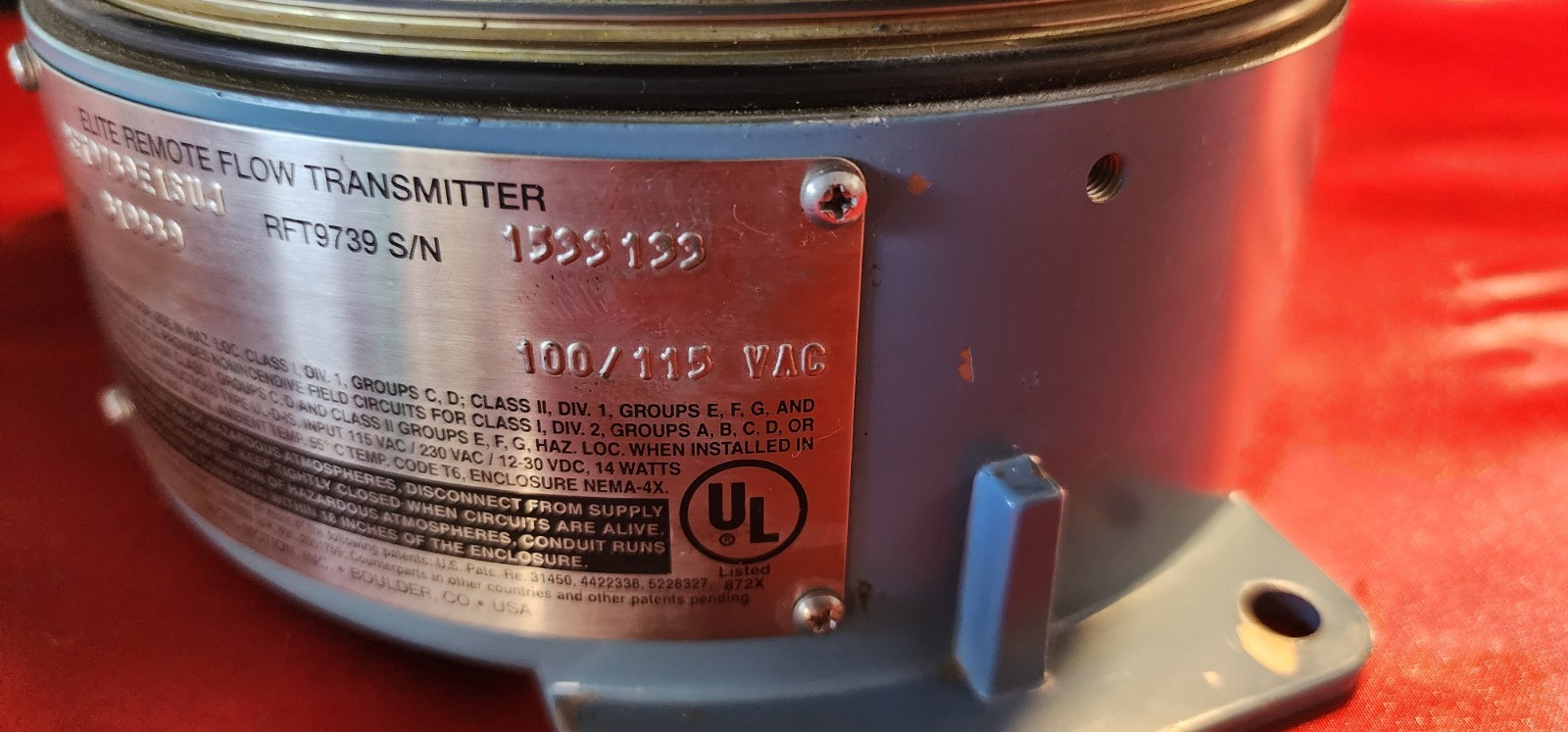 Micro Motion RFT9739E1SUJ Elite Remote Flow Transmitter RFT9739 9739MVD